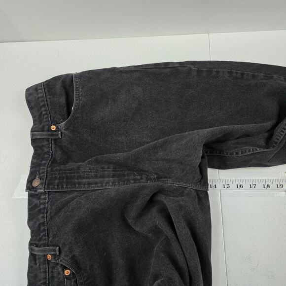 Vintage Levi's 550 relaxed‎ tapered 20 jeans USA black 90's womens 5713 - Picture 9 of 12